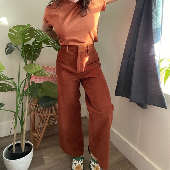 gap corduroy wide leg pants